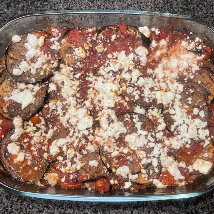 Aubergine Feta Parmigiana