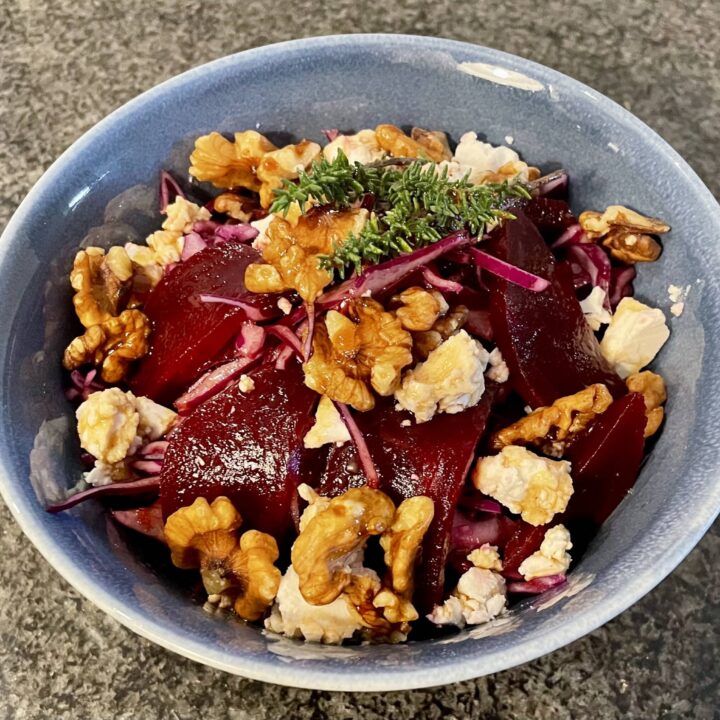 Beetroot, Goat's Cheese & Walnut Salad