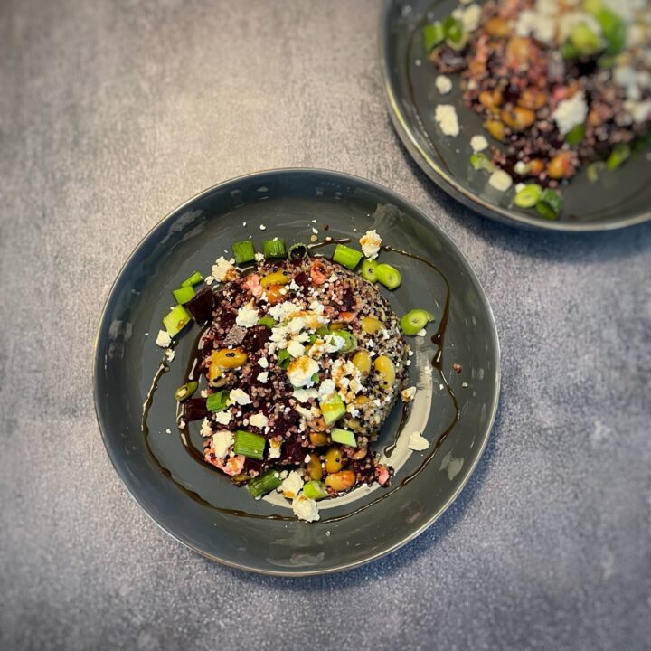 Beetroot, Quinoa, Edamame & Feta Salad