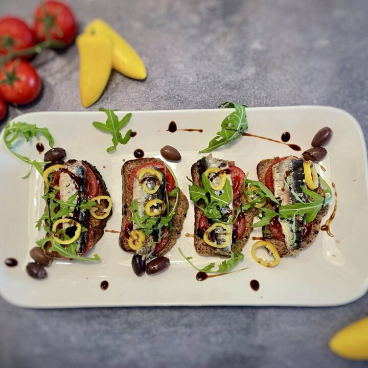 Sardines on Keto Almond Toast