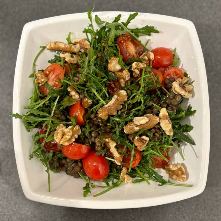 Lentil, Walnut and Rocket Salad