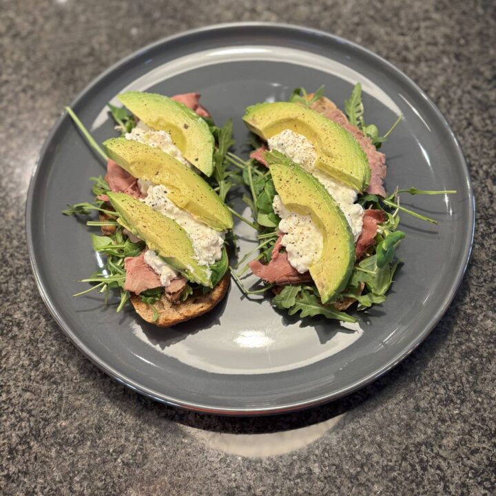 Roast Beef & Avocado on Sourdough