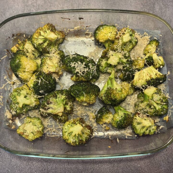 Roast Broccoli with a Parmesan Crust