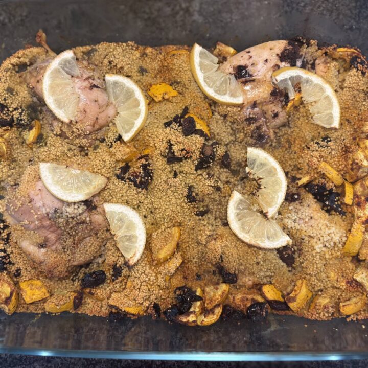 Moroccan Roast Chicken & Chickpea Couscous