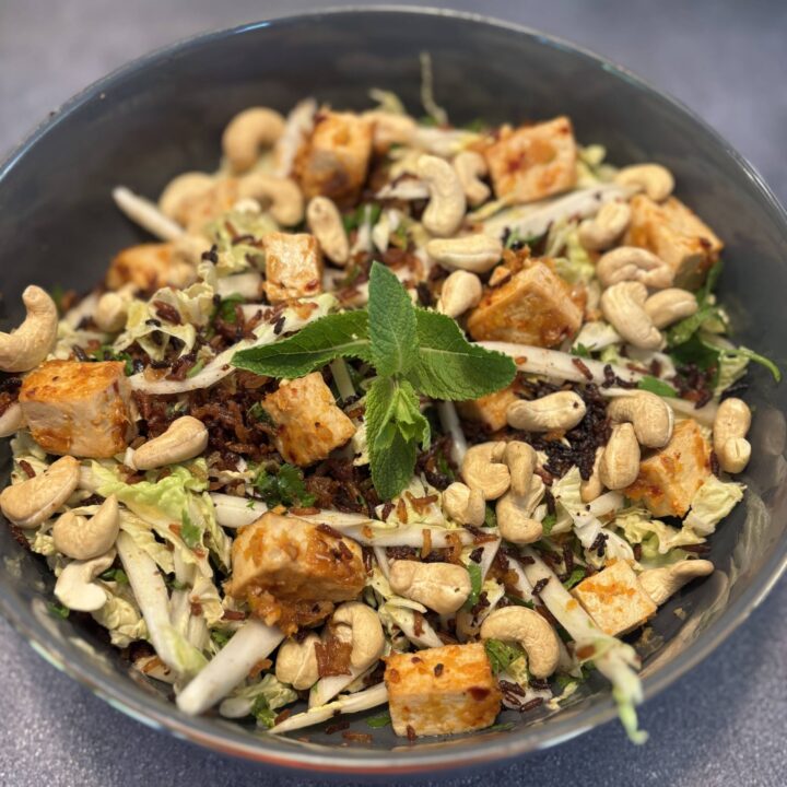 Crispy Rice and Tofu Salad