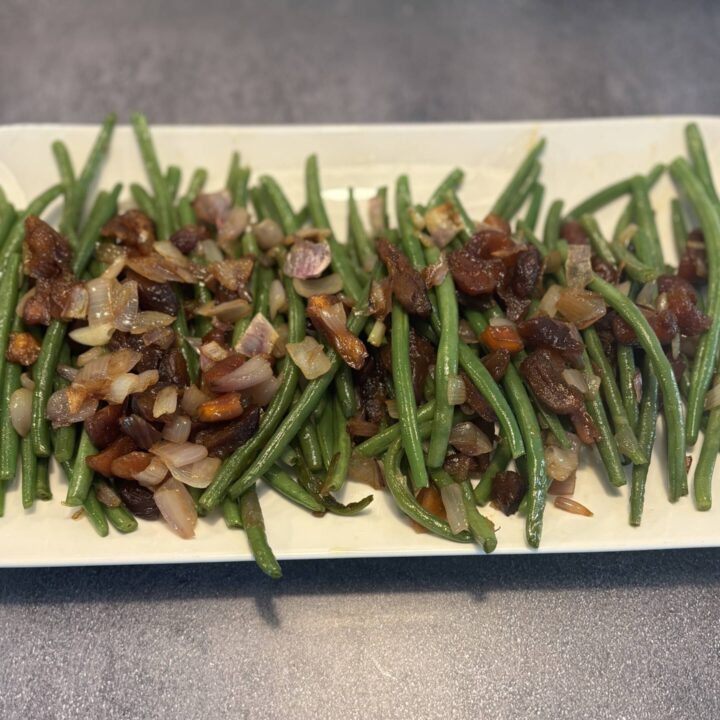 Sautéed Green Beans, Shallots & Apricots