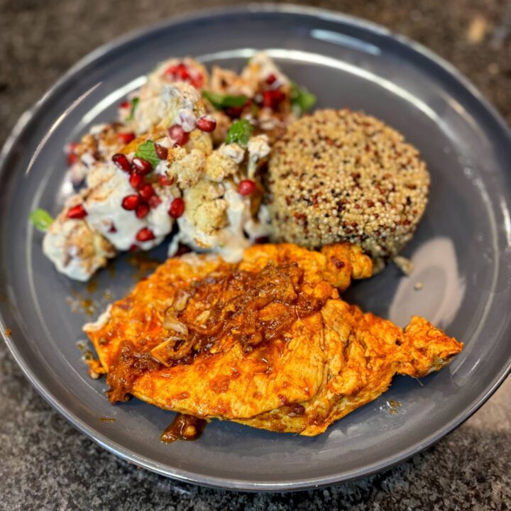 Moroccan Chicken & Tahini Cauliflower